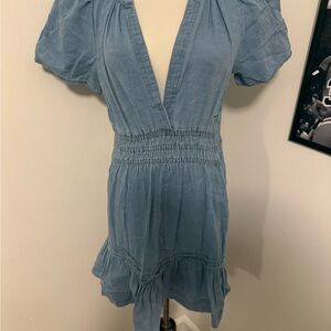 Anthropologie denim dress size small